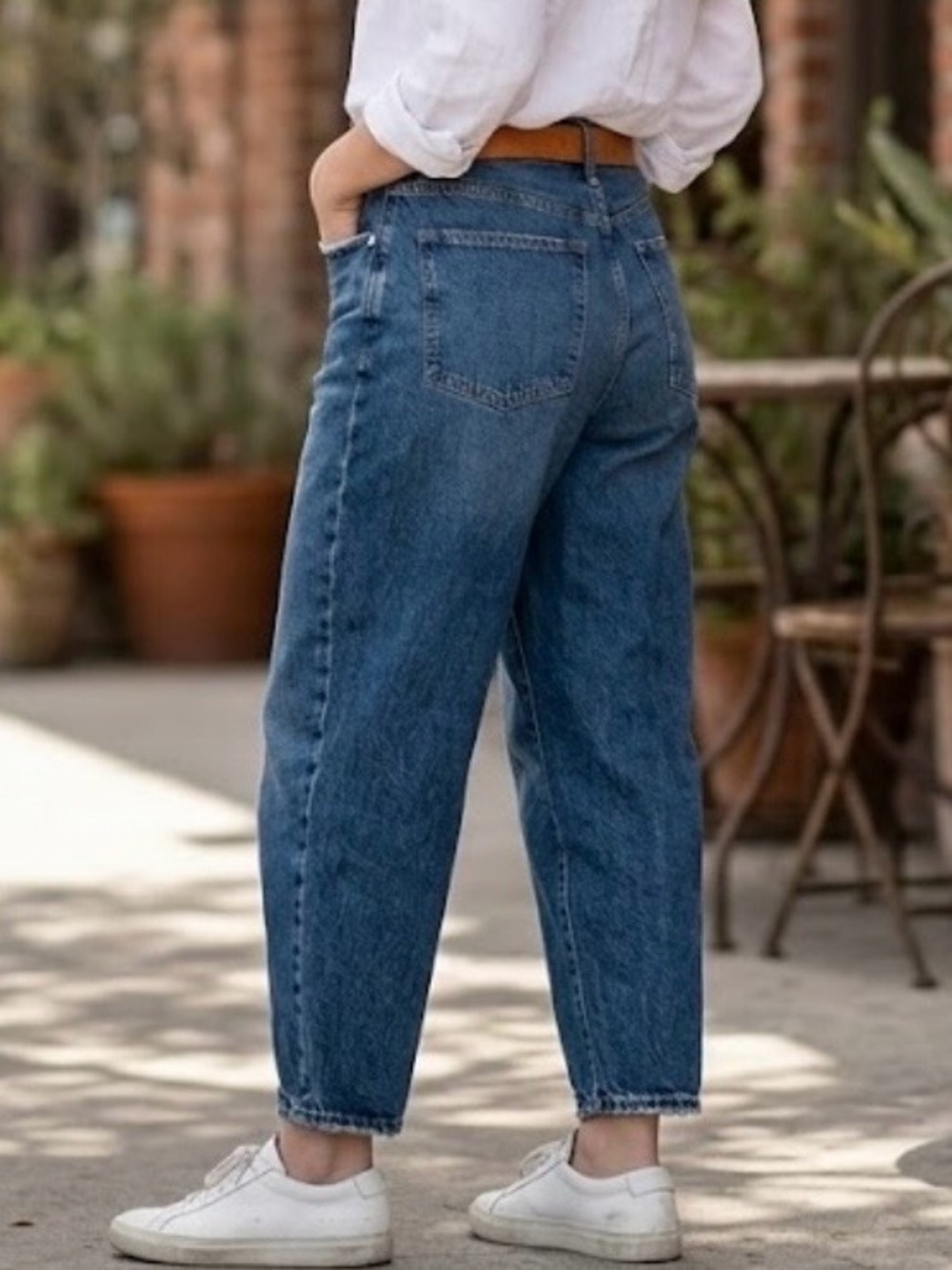 Madewell The Balloon Jeans High Rise Vintage Wash Denim Fall 2021 NA929 Size 30